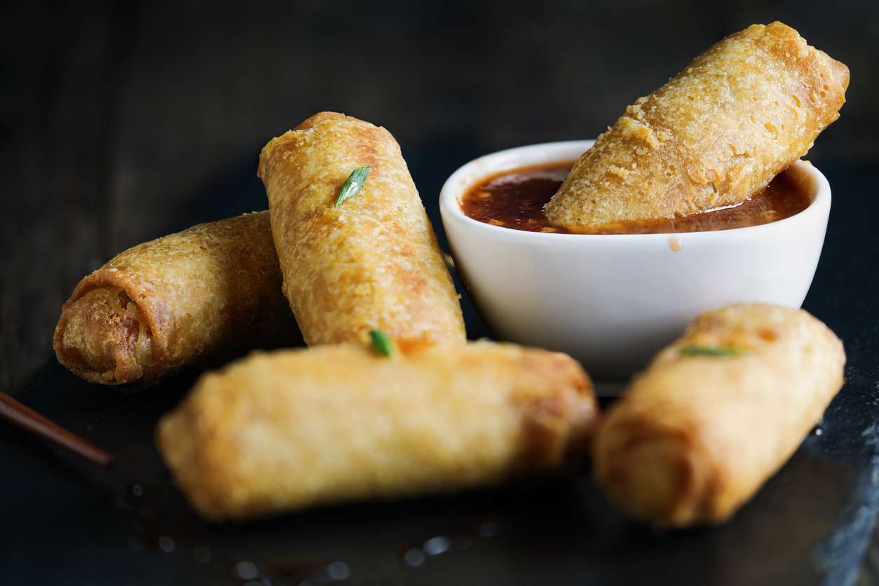 Crispy Shrimp and Pork Egg Rolls - Vietnamese Appetizer at Tu Do Deli Lake Worth Beach FL